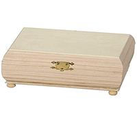 Artemio Coffret à Bijoux Paulownia, Bois, Beige, 18 x 9 x 9 cm VICBTR