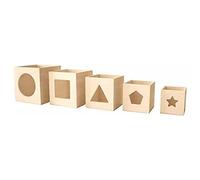 Artemio Cubes gigognes en Bois - 12 à 6,5 cm - 5 pcs