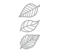 Artemio Dies Feuilles à Nervures Set de 3 Matrices de Découpe, Autre, Argent, 8 x 1 x 22 cm 18050034