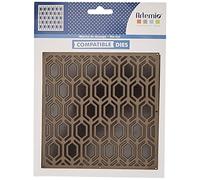 Artemio Dies Matrice de découpe Blue Ethnic hexagones 15x15 cm