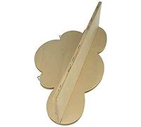 Artemio Étagère Nuage en Bois à customiser 39 cm - Meuble Rangement - Étagère en Bois, Beige