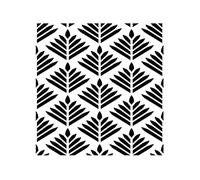 Artemio Pochoir Feuillage Home Déco Plastique Noir 15,5 x 0,2 x 19,5 cm