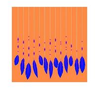 Artemio Feuilles de Papier Flower Power - Plumes - 30,5 x 30,5 cm - 10 Feuilles