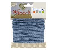 Cordon en tricotin tout fait bleu à5mm x 5m - artémio Bleu G