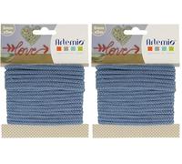 Artemio Fil à Tricoter 5 mm x 5 m Bleu (Lot de 2)