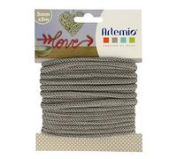 Cordon en tricotin tout fait gris à5mm x 5m - artémio Gris G
