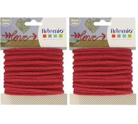 Artemio Fil à Tricoter 5 mm x 5 m Rouge (Lot de 2)