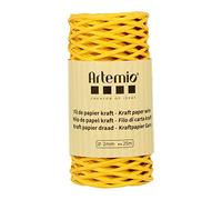Fil de papier kraft jaune 2mm x 25 m
