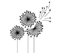 Artemio Fleurs Pissentlits Tampon, Bois, Noir, 5,8 x 2,5 x 7 cm ARTHF924