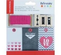 Artemio kit d'étiquettes - theme love G
