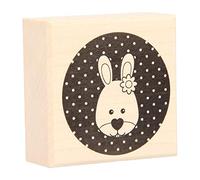 Artemio Lapin Tampon, Bois, Noir, 5 x 2,5 x 5 cm ARTHE787
