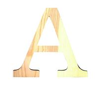 Artemio Lettre A - Bois, Beige, 21 x 1, 2 x 19 cm