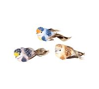 Artemio Lot de 3 Oiseaux sur Pince Multicolore 10 x 4,5 x 4 cm