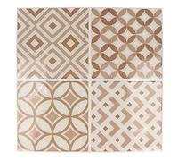 Artemio Lot de 4 Feuilles Mosaïque Multicolore 12,5 x 12,5 cm