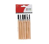 Artemio Lot de 6 Gouges, Bois, Multicolore, 9 x 1,5 x 20 cm 18004059