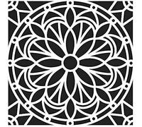 Artemio Pochoir Mandala Home déco Plastique Noir 30,5 x 0,2 x 35 cm