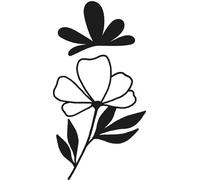 Artemio Matrice de coupe Fleurs - Artemio Good Vibes - 3 à 9,5 cm - 2 pcs