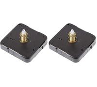 Artemio Mécanisme Horloge à Pile, Plastique, Multicolore, 5,5x5,5cm (Lot de 2)