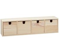 Artemio Meuble casier à tiroirs 14002155 Bois Beige 44 x 10 x 15 cm