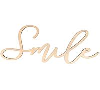 Artemio Mot en bois à décorer - Smile - 30 x 16,5 cm