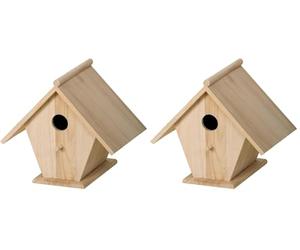 Artemio Nichoir, Bois, Beige, 22 x 17 x 22 cm VIMOI02 (Lot de 2)