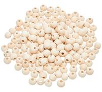 Artemio Perles 8 mm 180 pièces en bois, Beige