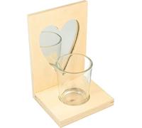 Artemio photophore+miroir cœur 110x9x15cm