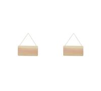 Artemio Plaque en Bois à Suspendre et à Décorer 21 x 1 x 11 cm (Lot de 2)