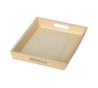 Artemio Plateau Rectangle, Bois, Beige, 25 x 35 x 4,5 cm VIPB2535 (Lot de 6)