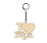 Artemio - Porte-clés en bois I love Papa