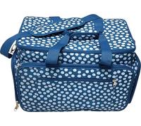 Artemio Sac de Rangement pour Machine à Coudre, Bleu à Pois, 43 x 24 x 30,5 cm, Multifonctionnel avec Compartiments