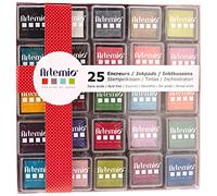 Artemio Set de 25 Encreur s, Autre, Multicolore, 7,8 x 1,5 x 10,8 cm 10005112
