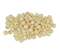 Artemio Set de 260 Perles Rondes à Décorer, Bois, Jaune, 9 x 1,5 x 13 cm 21005013