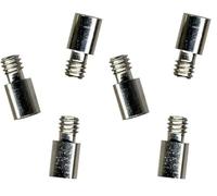 Artemio Set de 3 Extension de Vis, Métal, Argent, 7,5 x 0,5 x 8 cm VIVIP10 (Lot de 2)