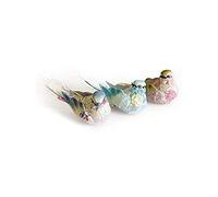 Artemio Set de 3 Oiseaux Décoratifs, Autre, Multicolore, 3,7 x 2,5 x 6,6 cm 13001019