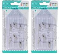 Artemio Set de 6 Lame de Rechange pour Cutter Circulaire, Métal, Argent, 9 x 1 x 18 cm 18004062 (Lot de 2)