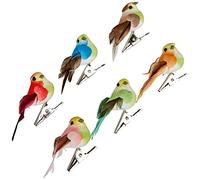 Artemio Set de 6 oiseaux miniatures multicolores 3,7 x 2,5 x 5,3 cm 13001021