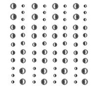 Artemio Set de 80 Perles Adhésives, Plastique, Gris, 10 x 0,3 x 12,5 cm 11060309