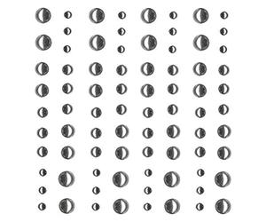 Artemio Set de 80 Perles Adhésives, Plastique, Gris, 10 x 0,3 x 12,5 cm 11060309