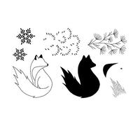 Artemio Set de tampons Transparents Isatis - Renard