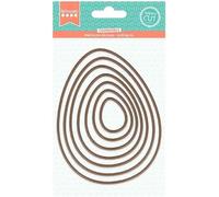 Set matrices de découpe - oeufs - 3. 2 à 12. 3 cm