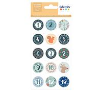 Artemio Stickers Ronds Woodsy Christmas