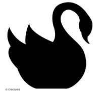 Artemio Tamp Bois Lovely Swan Silh Cygne 26 x 26