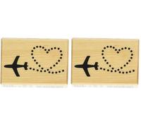 Artemio Tampon coeur avion (Lot de 2)