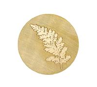 Tampon de cire en laiton 25 mm - Fougère - Artemio Doré