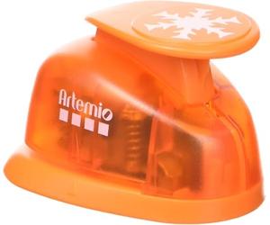 Artemio VIHCP249 2,5 cm Grand Flocon Perforatrice à Levier Numéro 3 Orange
