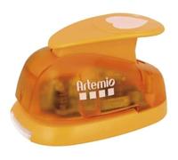 Artemio Perforatrice à levier VIHCP903 – Coeur plastique multicolore, grande 9,6×6,5×16 cm