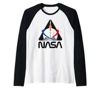 Artemis 1 Patch SLS Rocket Moon Mission Retro NASA Worm Logo Manche Raglan