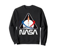 Artemis 1 Patch SLS Rocket Moon Mission Retro NASA Worm Logo Sweatshirt