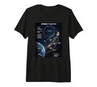 Artemis 2 Itinéraire SLS Rocket Launch Mission to The Moon T-Shirt Haut de Gamme
